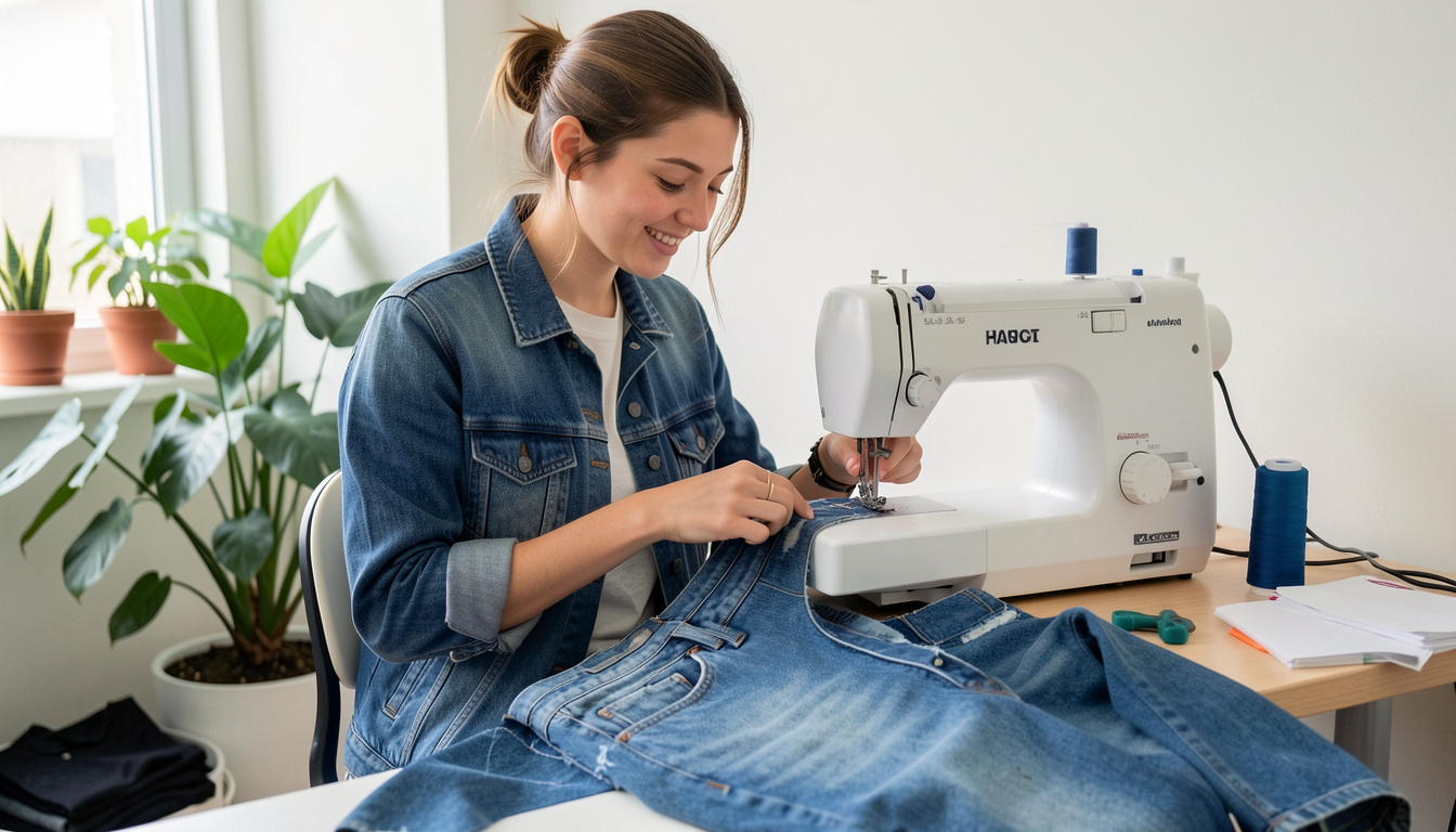 Upcycling clothes to reduce waste and create new fashionable styles